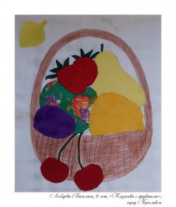 Лебедева Василиса, 6 лет, «Корзинка с фруктами»